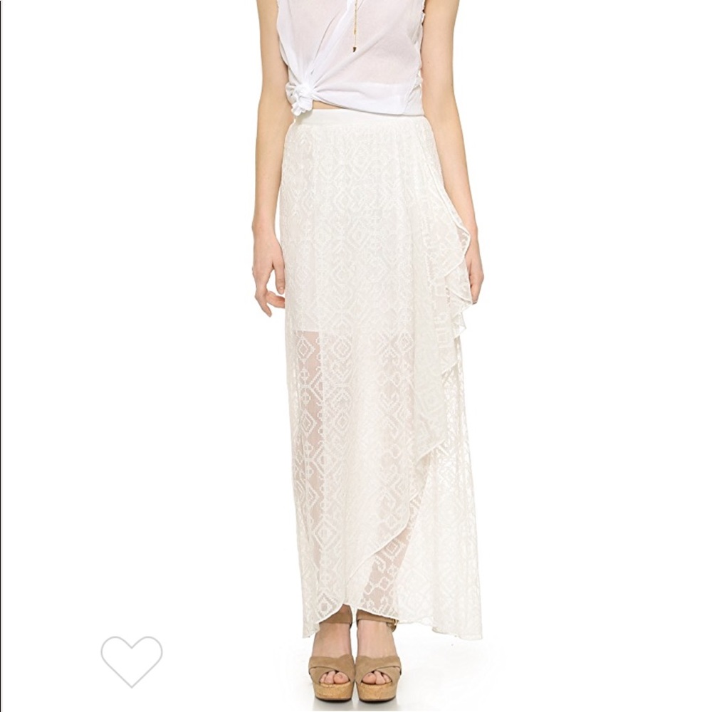 alice + olivia Maibella Wrap Maxi Skirt